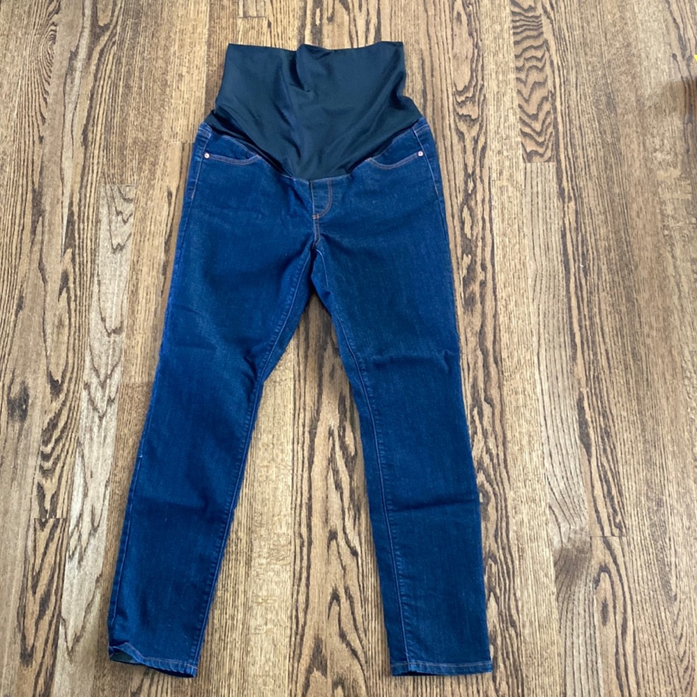 Loft Maternity jeans in dark wash